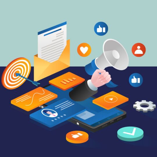 This picture describes different channels of digital marketing