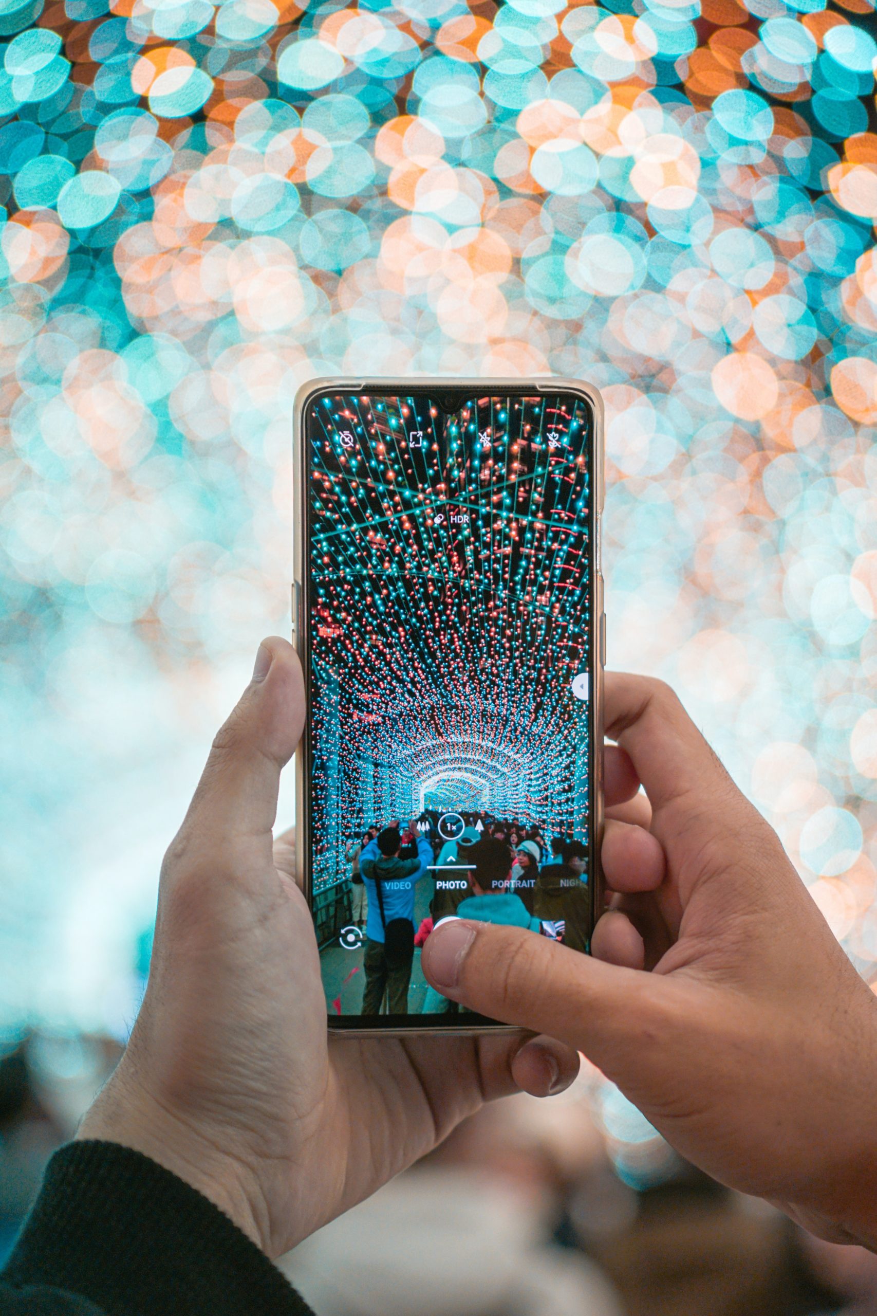 Person Holding a Smartphone
