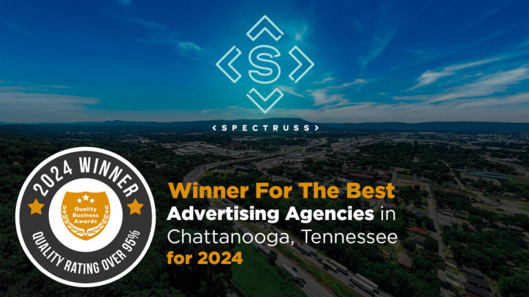 Spectruss awarded The Best Advertising Agency in Chattanooga for 2024 with a quality score over 95%