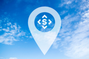 Spectruss location marker icon on sky background for The Barn Nursery blog feature