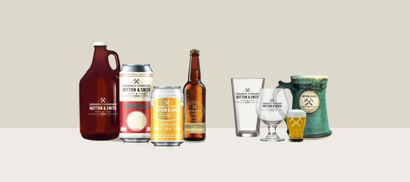 Hutton and Smith Brewing Company branding by Spectruss