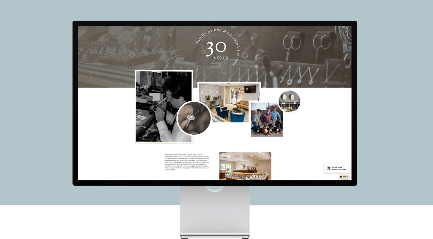 Rick Terry Jewelry Designs website by Spectruss