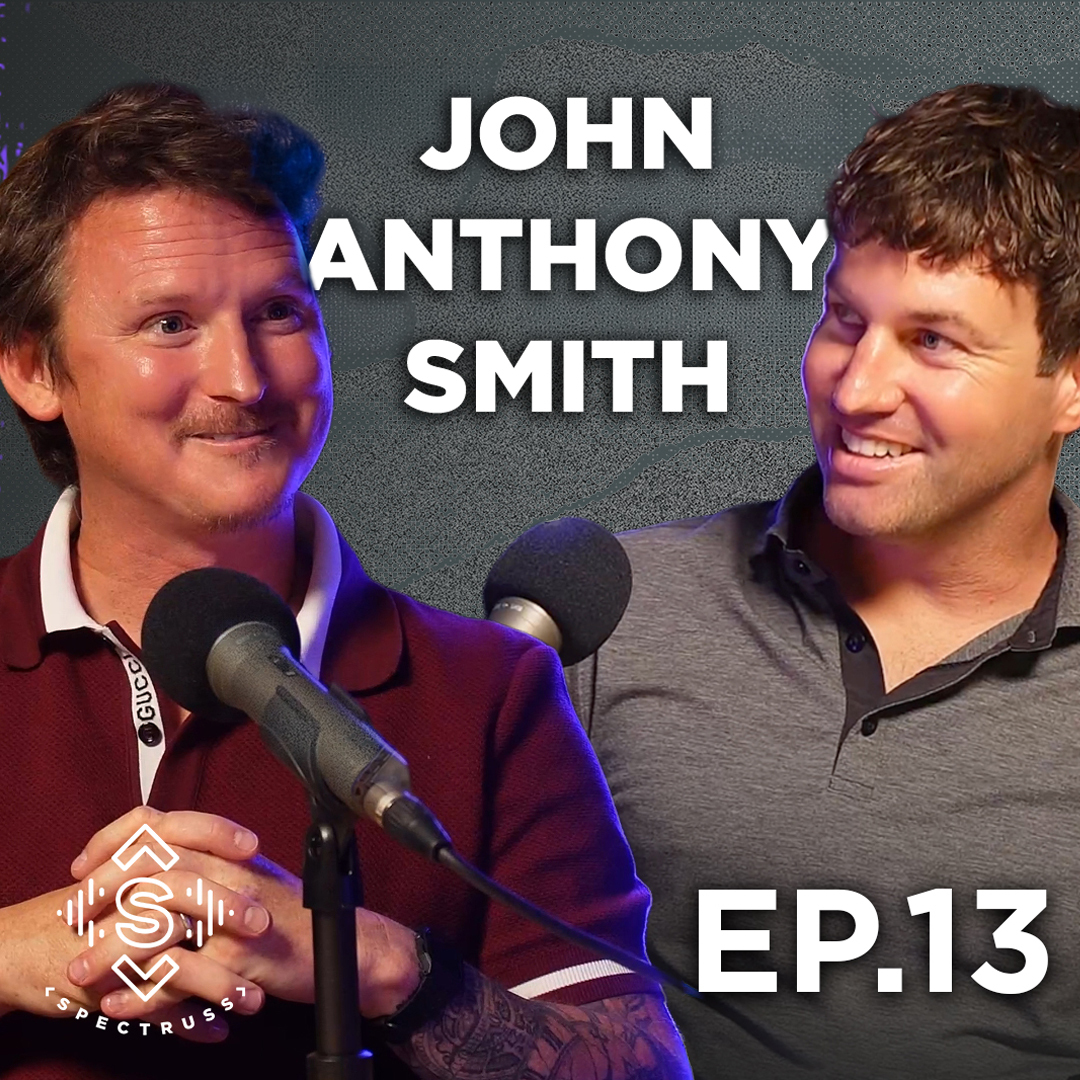 John Anthony Smith, founder of Fenix24, speaking on the Spectruss Speakeasy podcast with host Sam Silvey.