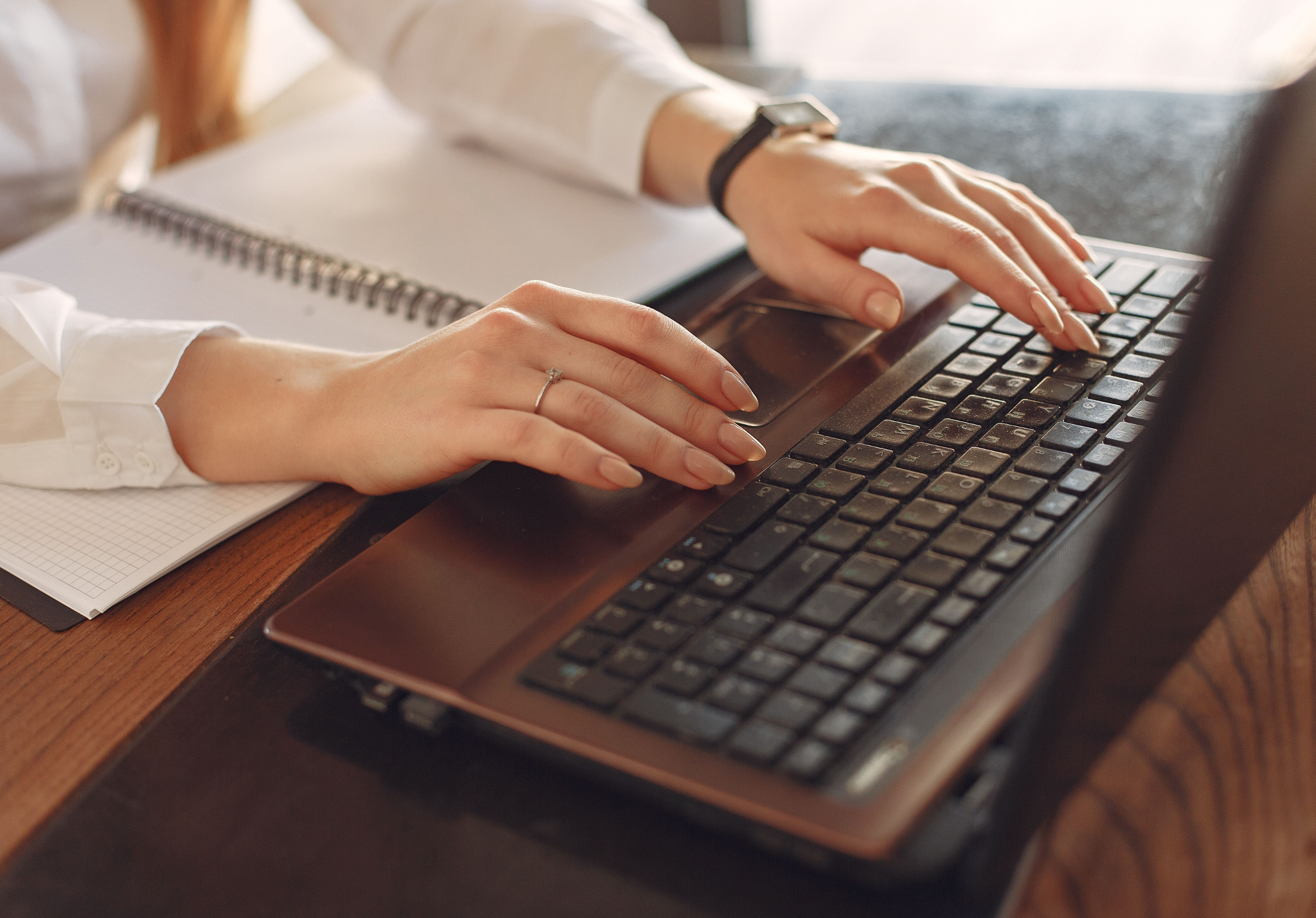 Business owner researching ChatGPT ads for her service business